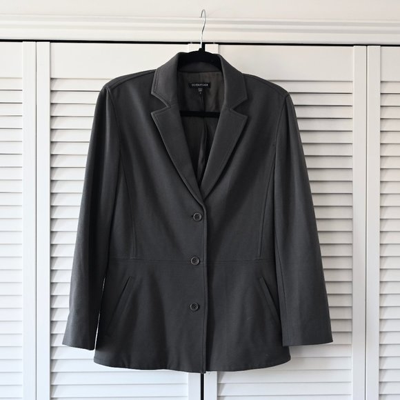 Eileen Fisher Size Small Gray Stretch Relaxed Fit Blazer | Size Small - Picture 1 of 9